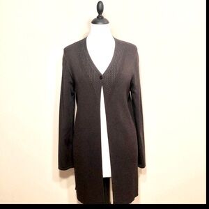 JONES NEW YORK Dark Brown Cardigan, S